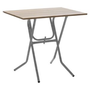 Τραπέζι πτυσσόμενο "CLACK" από μέταλλο σε σταχτύ-γκρι σφυρήλατο χρώμα 80x60x75 (1 τεμάχια)