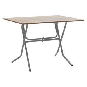 Τραπέζι πτυσσόμενο "CLACK" από μέταλλο σε σταχτύ-γκρι σφυρήλατο χρώμα 100x60x75 (1 τεμάχια)