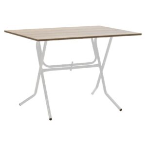 Τραπέζι πτυσσόμενο "CLACK" από μέταλλο σε σταχτύ-λευκό χρώμα 100x60x75 (1 τεμάχια)