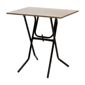 Τραπέζι πτυσσόμενο "CLACK" από μέταλλο σε σταχτύ-μαύρο gloss χρώμα 70x50x75 (1 τεμάχια)