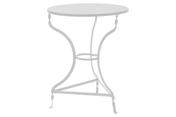 Τραπέζι "ΚΙΜΩΛΟΣ" από μέταλλο σε λευκό χρώμα Φ58x72 (1 τεμάχια)