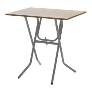 Τραπέζι πτυσσόμενο "CLACK" από μέταλλο σε σταχτύ-γκρι σφυρήλατο χρώμα 70x50x75 (1 τεμάχια)
