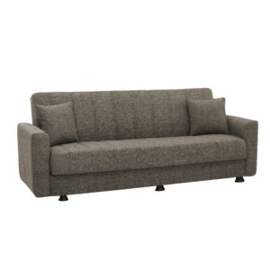 Καναπές-κρεβάτι τριθέσιος "BELLA" υφασμάτινος σε χρώμα μπεζ 214x78x78 (1 τεμάχια)