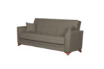 Καναπές/κρεβάτι τριθέσιος "DAISY" υφασμάτινος σε χρώμα μπεζ/καφε 233x85x90 (1 τεμάχια)