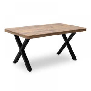 Τραπέζι σαλονιού "MOERA" από MDF/μέταλλο σε χρώμα ακακία/μαύρο 110x65x43 (1 τεμάχια)