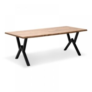 Τραπέζι "KRISTA" από MDF/μέταλλο σε χρώμα ακακία/μαύρο 200x110x75 (1 τεμάχια)
