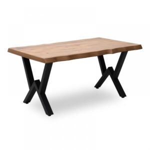 Τραπέζι σαλονιού "KRISTA" από MDF/μέταλλο σε χρώμα ακακία/μαύρο 110x65x43 (1 τεμάχια)