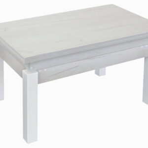 Τραπέζι κουζίνας ξύλινο Sezam Λευκό, 60-120/90/52 εκ., 1219921793, Genomax