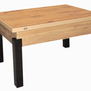 Τραπέζι κουζίνας ξύλινο Sezam Χρυσαφί, 60-120/90/52 εκ., Genomax