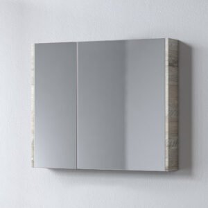 Καθρέφτης SAVINA NATURAL OAK 80 3MSA080NO0W με ντουλάπια 77x14x65cm
