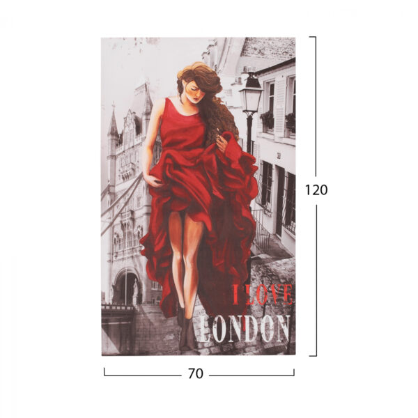 ΠΙΝΑΚΑΣ ΚΑΜΒΑΣ LONDON WOMAN HM7155.05 120X70X2.5 εκ. (1 Τεμμάχια)