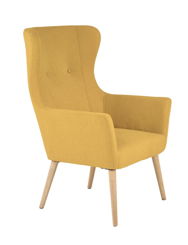 COTTO leisure chair, color: mustard DIOMMI V-CH-COTTO-FOT-MUSZTARDOWY