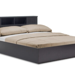 Κρεβάτι διπλό OLYMPUS pakoworld χρώμα wenge 160x200εκ (1 τεμάχια)