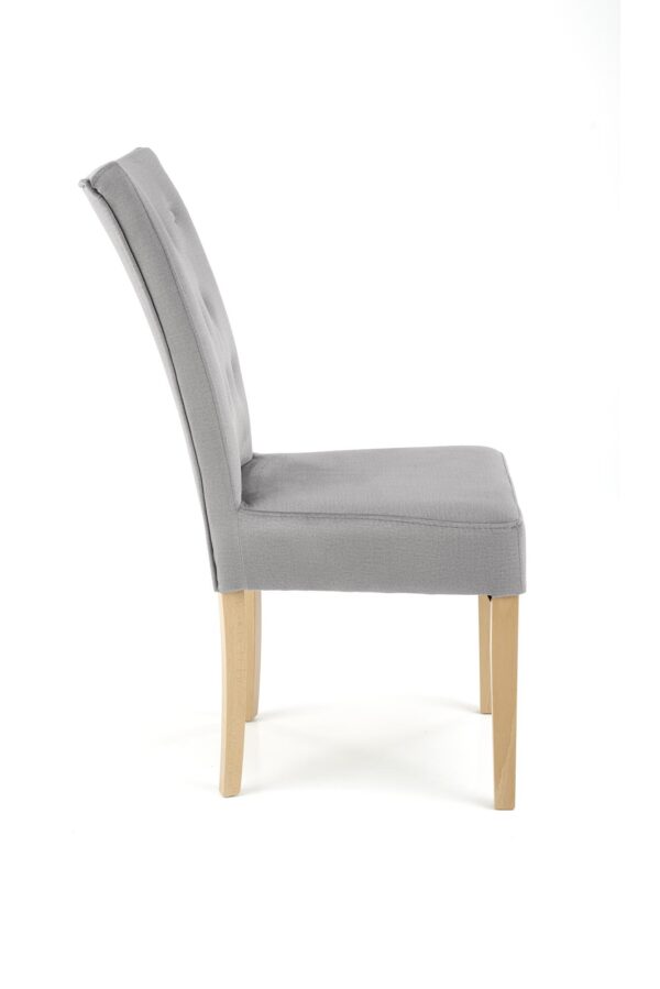 VERMONT chair, honey oak / grey Monolith 85