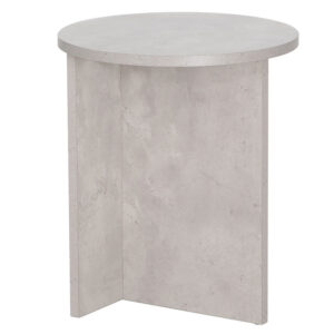 Βοηθητικό τραπέζι Camila pakoworld cement Φ40x48εκ (1 τεμάχια)