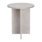 Βοηθητικό τραπέζι Camila pakoworld cement Φ40x48εκ (1 τεμάχια)