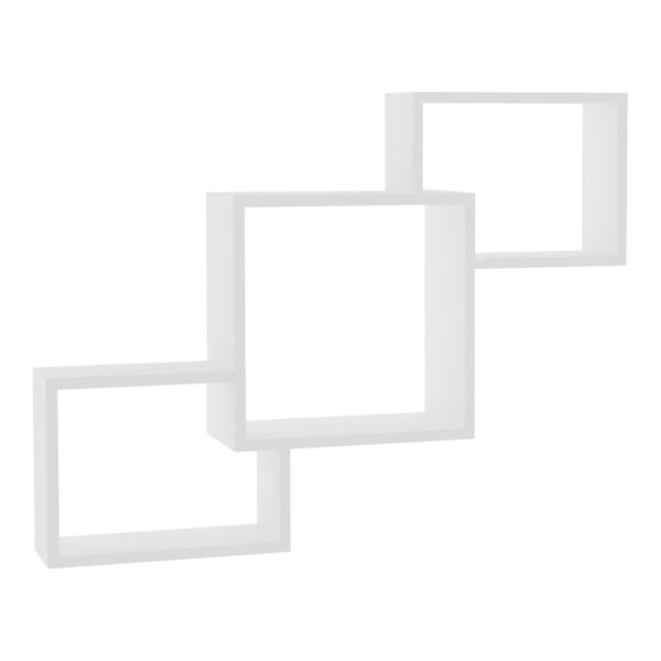 Ραφιέρα τοίχου Byran pakoworld μελαμίνης λευκό 98x20x73εκ (1 τεμάχια)