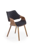 K396 chair, color: walnut / black DIOMMI V-CH-K/396-KR-ORZECH