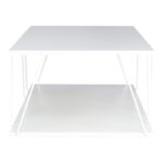 Τραπέζι σαλονιού Tars pakoworld λευκό 120x50x30εκ (1 τεμάχια)