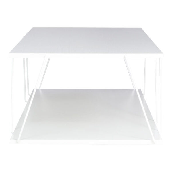 Τραπέζι σαλονιού Tars pakoworld λευκό 120x50x30εκ (1 τεμάχια)