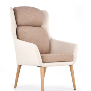 PURIO leisure chair, color: beige / brown DIOMMI V-CH-PURIO-FOT-BRĄZOWY