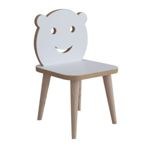 Παιδική καρέκλα Jerry pakoworld λευκό-φυσικό 30x30x52εκ (1 τεμάχια)