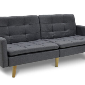 Καναπές-κρεβάτι Flexible pakoworld σε ανθρακί ύφασμα 198x87x76εκ (1 τεμάχια)