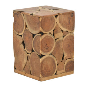 Σκαμπό Jaret pakoworld μασίφ ξύλο ακακίας φυσικό 36x36x53εκ (1 τεμάχια)