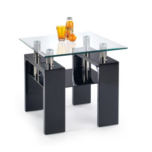 DIANA H KWADRAT coffee table color: black DIOMMI V-CH-DIANA_KWADRAT_H-LAW-LAK-CZARNY