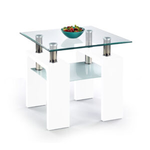 DIANA H KWADRAT coffee table color: white DIOMMI V-CH-DIANA_KWADRAT_H-LAW-LAK-BIAŁY