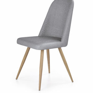 K214 chair, color: grey / honey oak DIOMMI V-CH-K/214-KR-POPIEL-D.MIODOWY