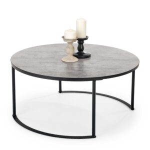 MACAO coffee table, gray / black DIOMMI V-CH-MACAO-LAW