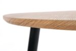 NICEA 2, set of two coffee tables, color: golden oak / black DIOMMI V-CH-NICEA_2-LAW
