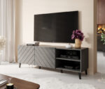 TV stand 150 ABETO mat grey/ gloss grey DIOMMI CAMA-ABETO-RTV-150-GRA/GRA