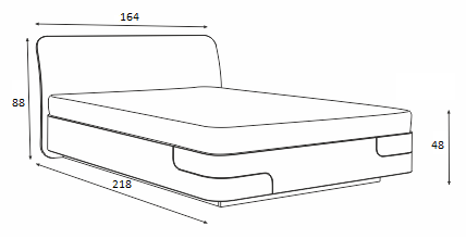 Κρεβάτι ξύλινο NORDIC 160x200 DIOMMI 45-759