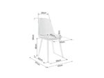 Επενδυμένη καρέκλα Fox 43x43x89 σκελετό δρυς/γκρι ύφασμα DIOMMI FOXSZ