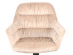Επενδυμένη καρέκλα Astoria 60x45x85 μαύρη μεταλλική βάση/μπεζ βελούδο bluvel 28 DIOMMI ASTORIAVCBE