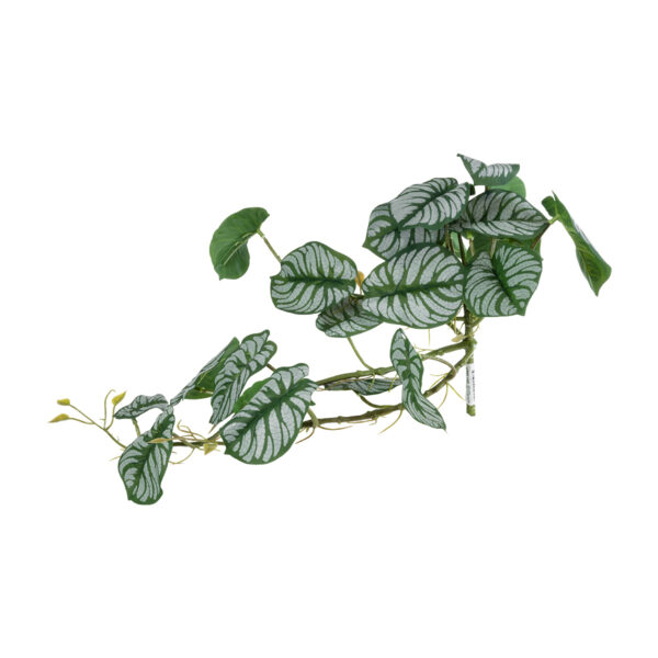 GloboStar® Artificial Garden HANGING ALOCASIA 20601 Τεχνητό Διακοσμητικό Κρεμαστό Φυτό Αλοκάσια Μ28 x Π27 x Υ50cm