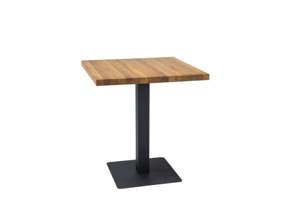 Τραπέζι μπαρ ξύλινο Puro 80x80x76 μαύρο/δρυς DIOMMI PUROLAMD80