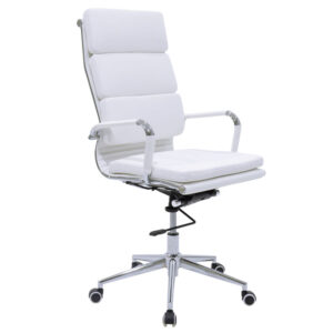 Καρέκλα γραφείου διευθυντή Tokyo pakoworld λευκό pu 55.5x52x108εκ (1 τεμάχια)