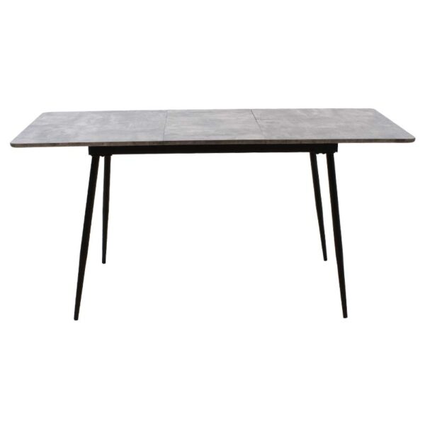 Τραπέζι Shazam pakoworld MDF επεκτεινόμενο χρώμα γκρι cement 120-160x80x76εκ (1 τεμάχια)