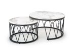 FORMOSA set of 2 coffee tables, white marble DIOMMI V-CH-FORMOSA-LAW