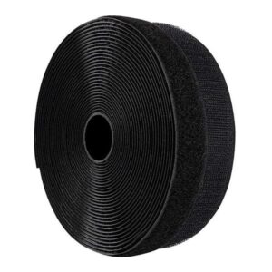 Velcro ταινία αυτοκόλλητη μαύρη,16mm, 25μέτρα ΡΟΛ τμχ.