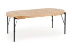 INFERNO extension table, color: natural oak / black DIOMMI V-PL-INFERNO-ST