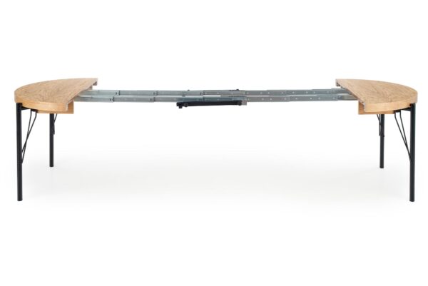 INFERNO extension table, color: natural oak / black DIOMMI V-PL-INFERNO-ST