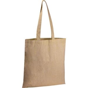 Τσάντα από ανακυκλωμένο βαμβάκι με μακρύ χερούλι μπεζ Υ42x37,5x2εκ.  τμχ.