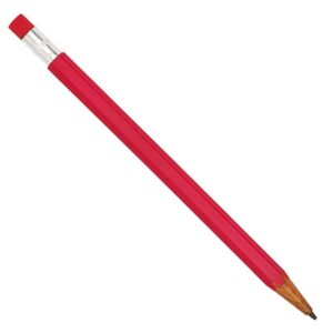 Μηχανικό μολύβι 0.7mm. πλαστικό με σβήστρα κόκκινο  τμχ.