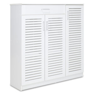 Παπουτσοθήκη-ντουλάπι SANTE pakoworld 30 ζεύγων χρώμα λευκό 120x37x123εκ (1 τεμάχια)