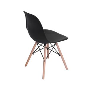 Oslo καρέκλα πλαστική μαύρη με 4 πόδια Υ81x45x35εκ.  τμχ.