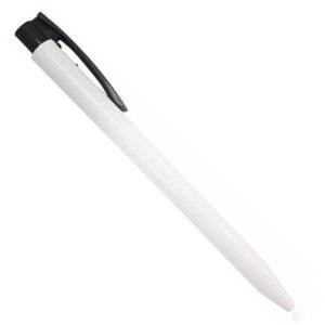 Ark στυλό διαρκείας λευκό  με κλιπ μαύρο 0,8mm 50 τμχ.